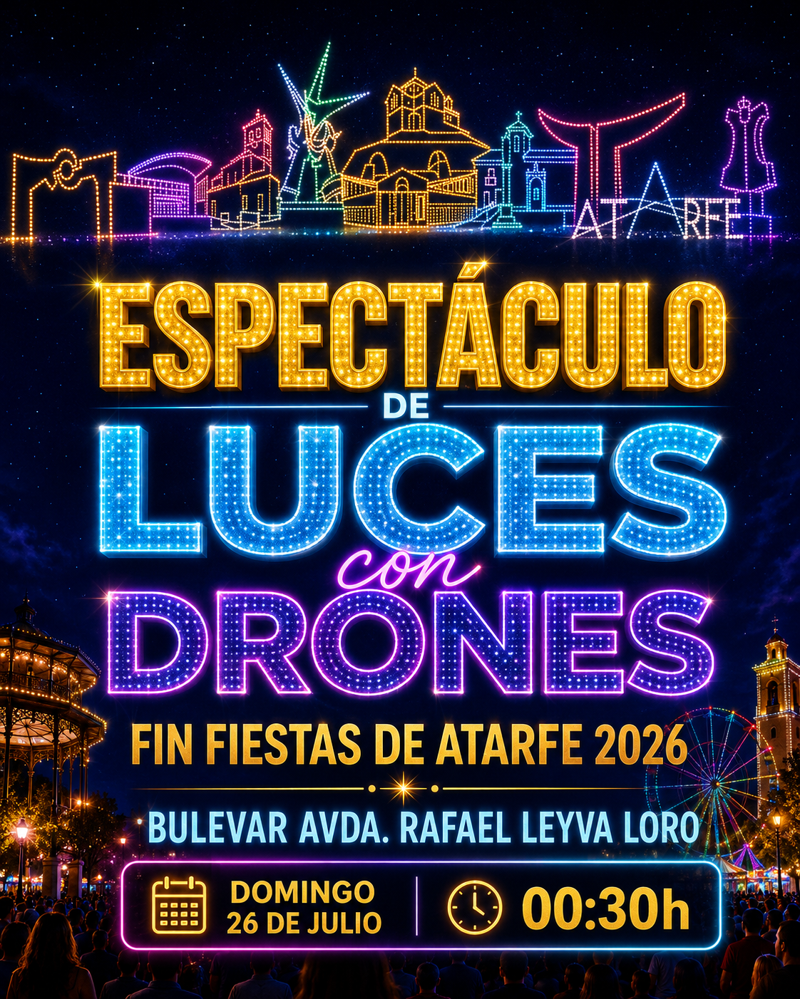 Atarfe despide sus Fiestas mirando al cielo Atarfe despide sus Fiestas mirando al cielo