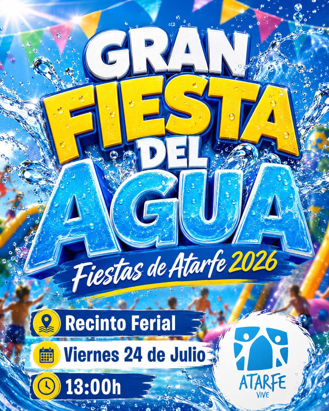 Hoy, Atarfe se refresca por todo lo alto