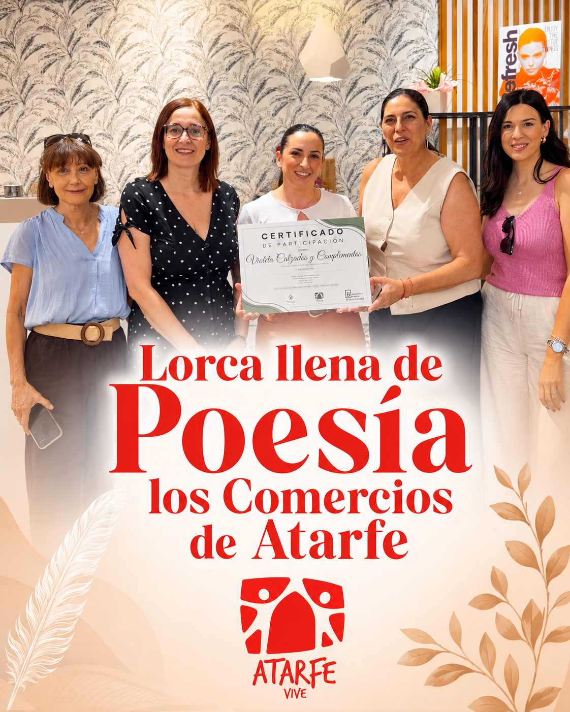 Lorca llena de poesía los comercios de Atarfe Lorca llena de poesía los comercios de Atarfe
