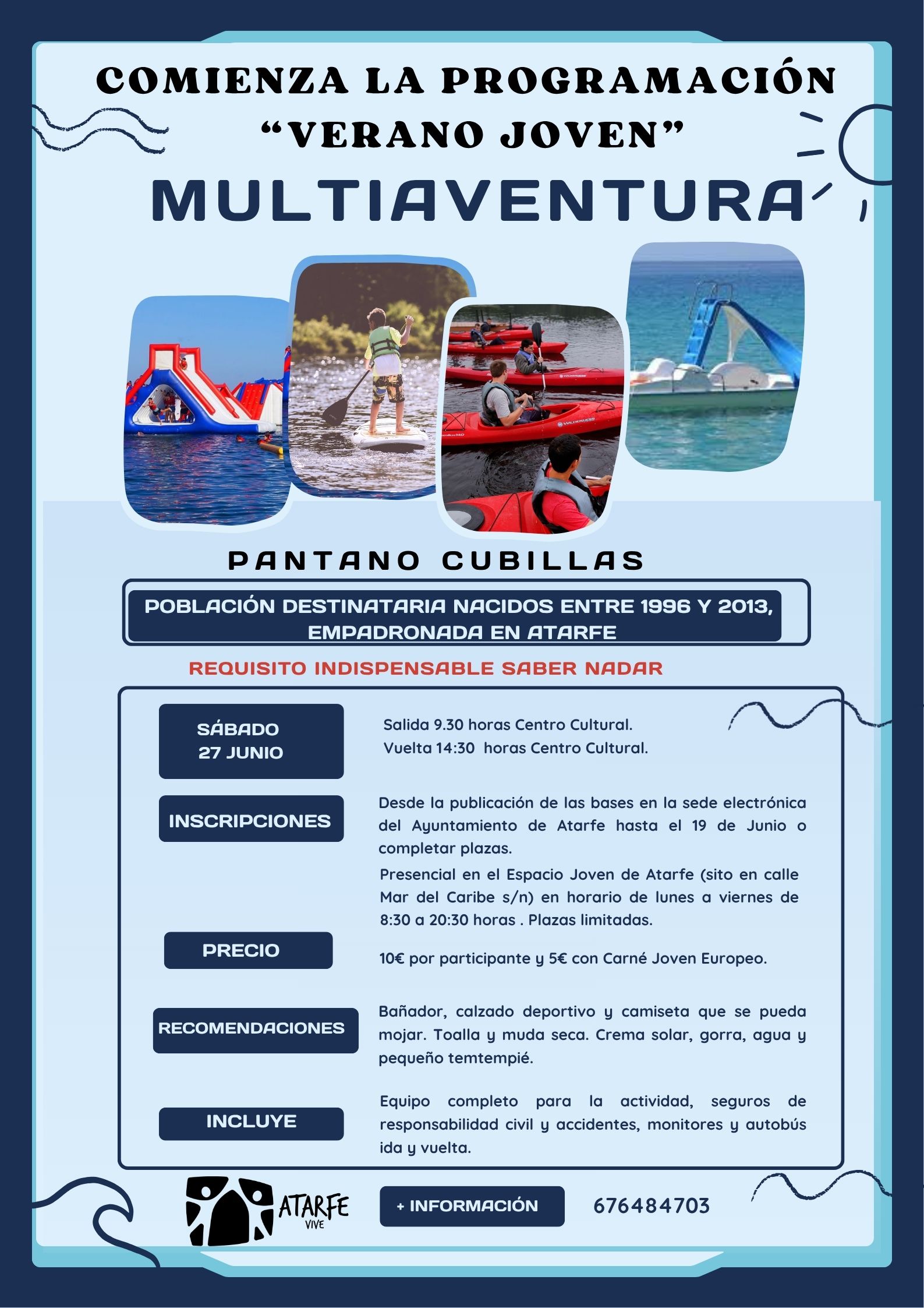 Jornada de Multiaventura en el Pantano de Cubillas