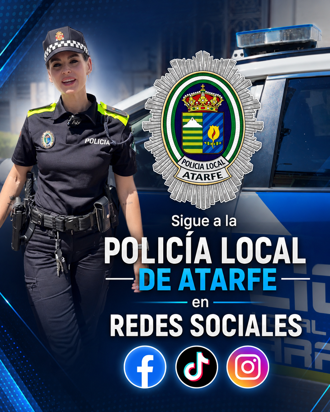 La Policía Local de Atarfe, también cerca de ti en redes sociales