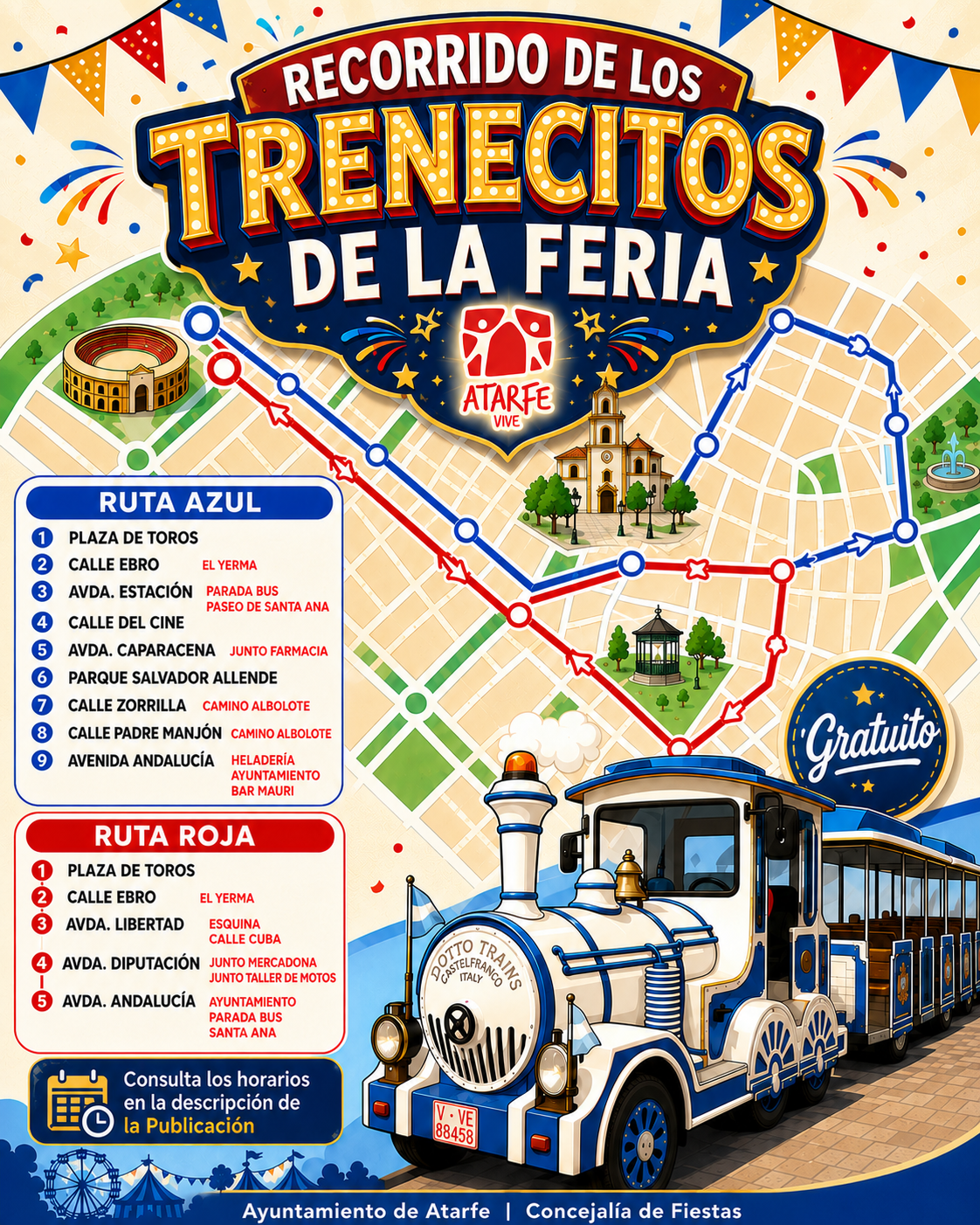 Desplázate al Ferial en Tren... y totalmente Gratis
