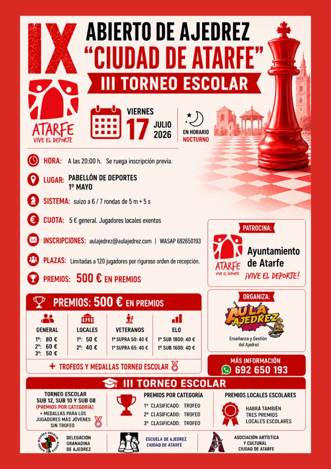 ¡Atarfe vuelve a convertirse en la capital del ajedrez!