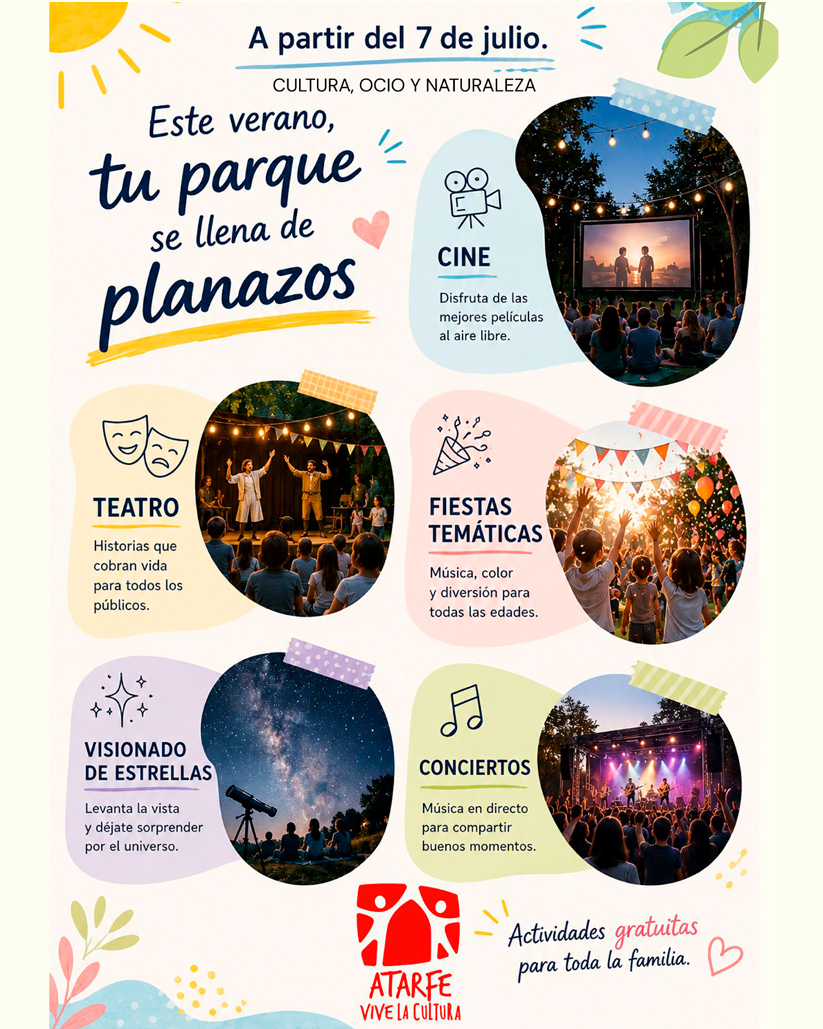 Este verano, nuestros parques se llenan de Planazos